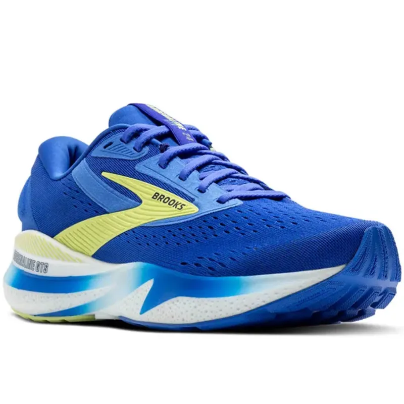 Brooks Men's Adrenaline GTS 24 WIDE - Cobalt/Neo Yellow/Peacoat-2