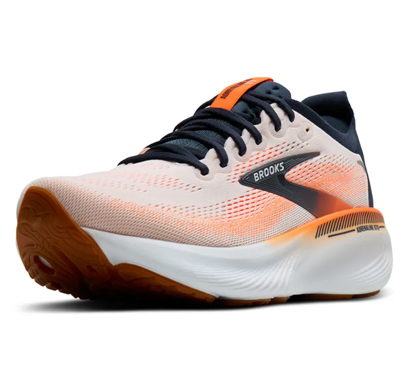 Brooks Men's Adrenaline GTS 25 White/Spellbound/Orange-3