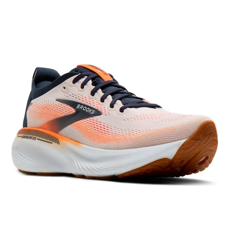 Brooks Men's Adrenaline GTS 25 White/Spellbound/Orange-2