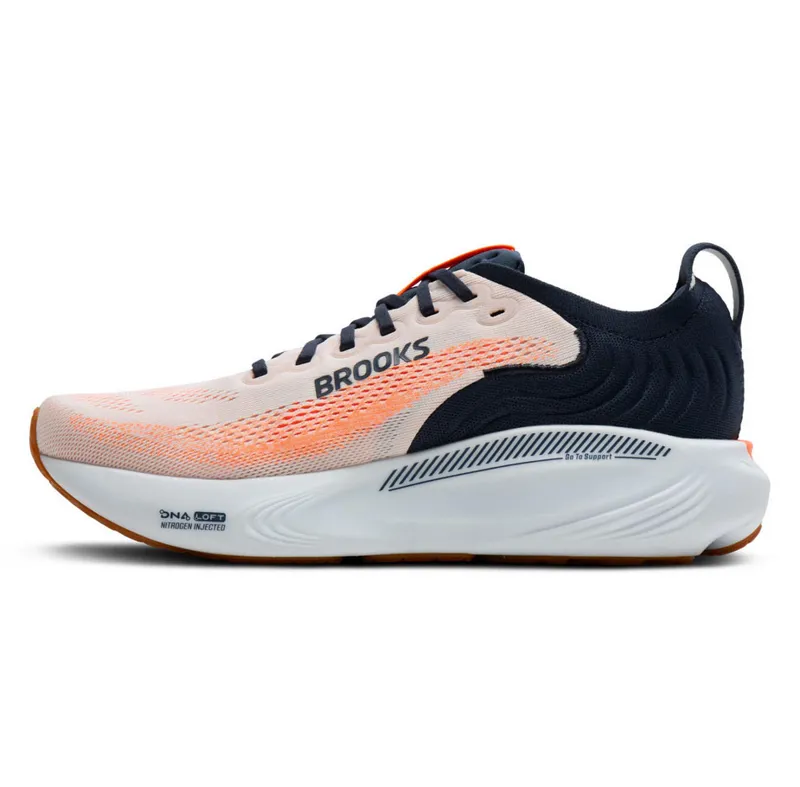 Brooks Men's Adrenaline GTS 25 White/Spellbound/Orange-1