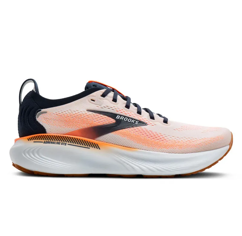 Brooks Men's Adrenaline GTS 25 White/Spellbound/Orange