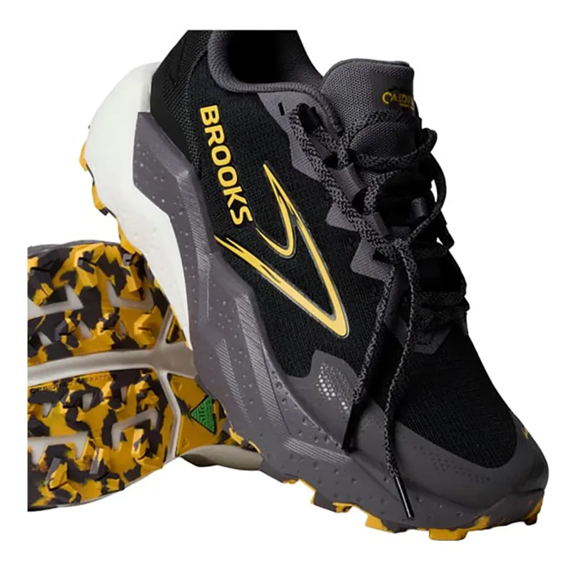 Brooks Men's Caldera 8 Black/Rabbit/Zest-4