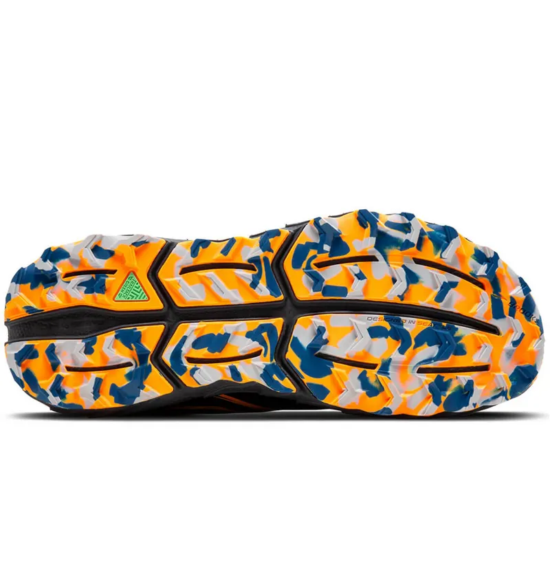 Brooks Men's Cascadia 18 Blue Sapphire/Black/Orange-6