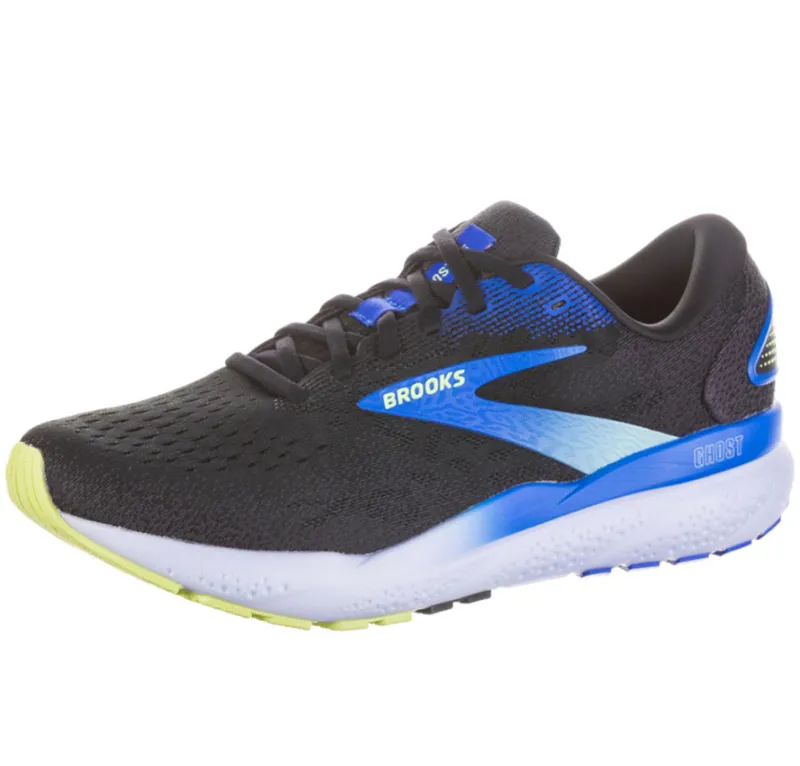 Brooks Men's Ghost 16 Black/Cobalt/Neo Yellow-3