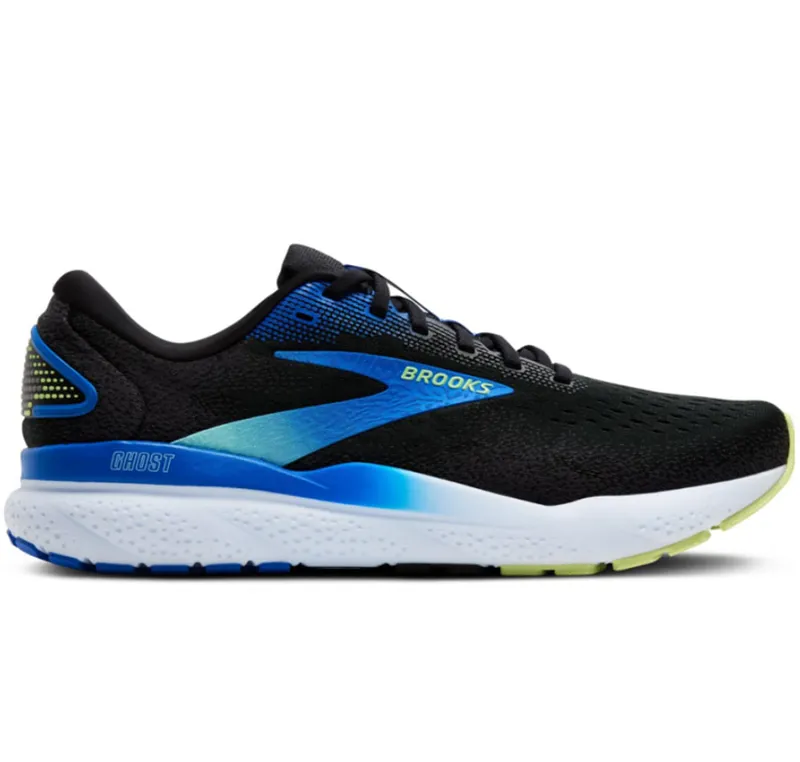 Brooks Men's Ghost 16 Black/Cobalt/Neo Yellow