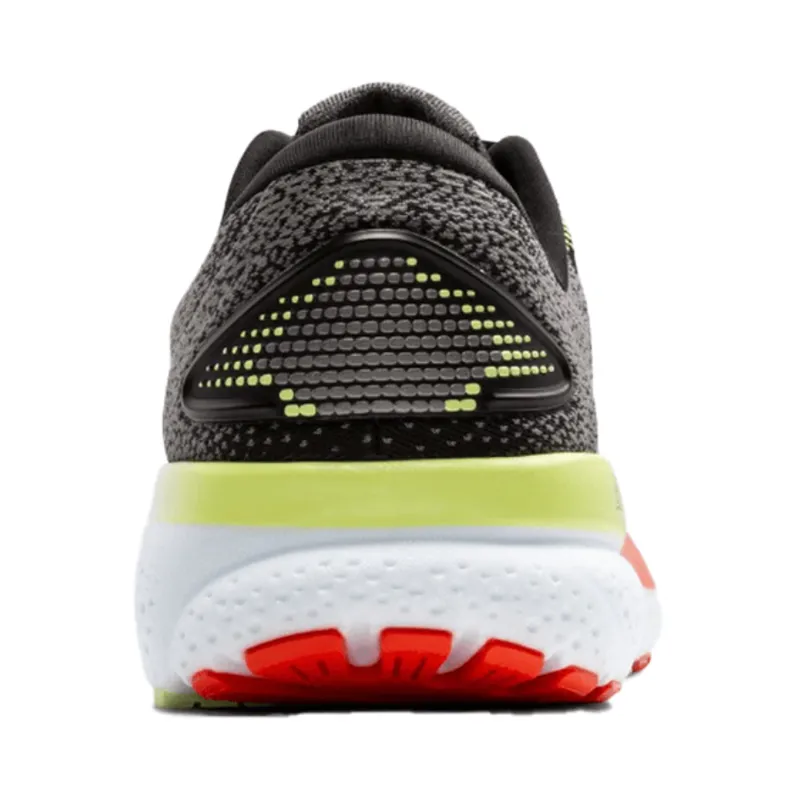 Brooks Men's Ghost 16 Black/Mandarin Red/Green-4