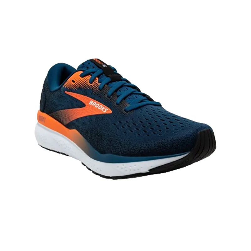 Brooks Men's Ghost 16 Blue Opal/Black/Nasturtium Blue-2