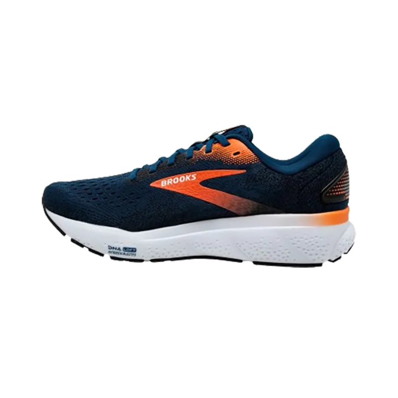 Brooks Men's Ghost 16 Blue Opal/Black/Nasturtium Blue-1