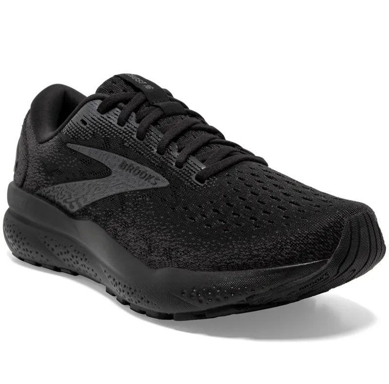 Brooks Men's Ghost 16 Extra WIDE Black/Ebony-2