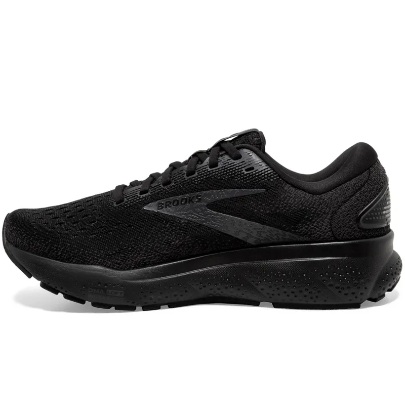 Brooks Men's Ghost 16 Extra WIDE Black/Ebony-1