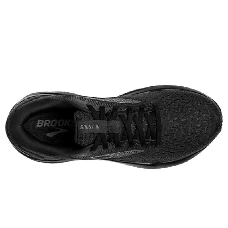 Brooks Men's Ghost 16 Running Shoes WIDE - Black/Ebony-4