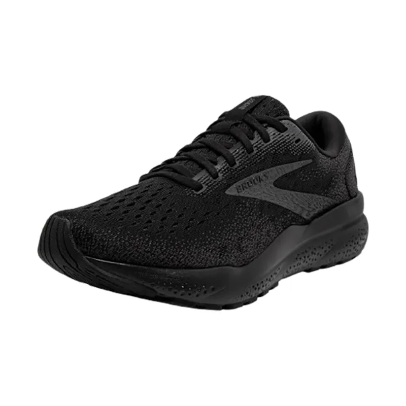 Brooks Men's Ghost 16 Running Shoes WIDE - Black/Ebony-3
