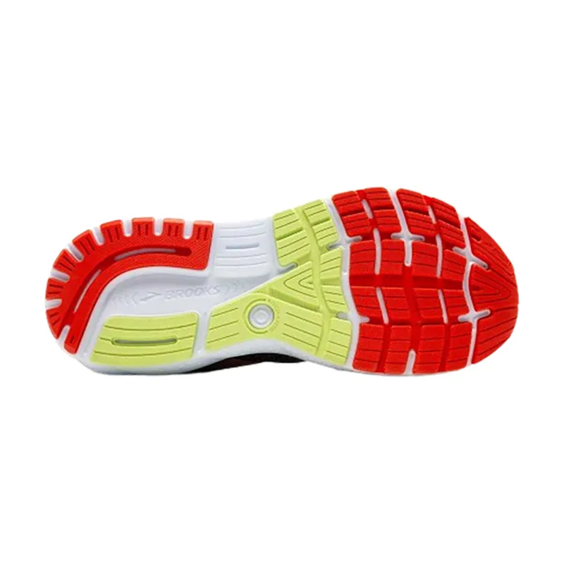 Brooks Men's Ghost 16 Running Shoes WIDE - Black/Red/Green-6