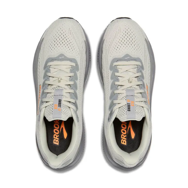 Brooks Men's Ghost 17 GTX Smoke/Primer Grey/Orange-6