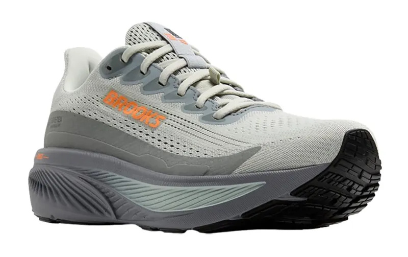 Brooks Men's Ghost 17 GTX Smoke/Primer Grey/Orange-3