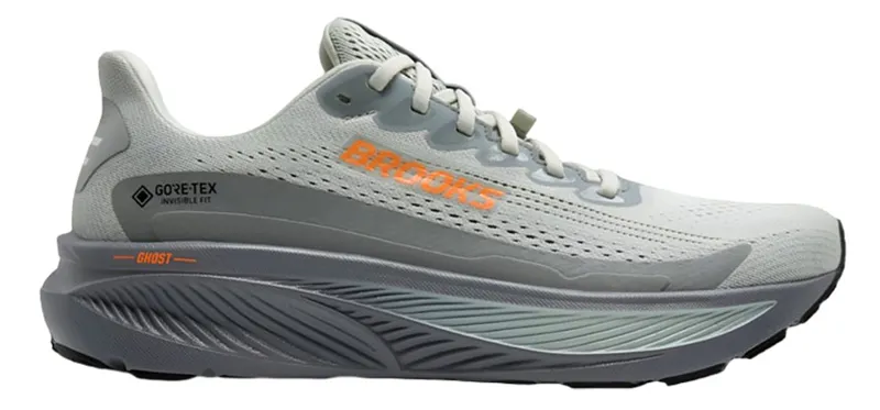 Brooks Men's Ghost 17 GTX Smoke/Primer Grey/Orange