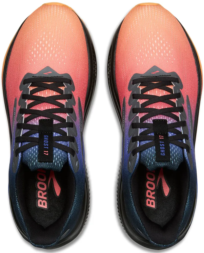 Brooks Men's Ghost 17 Night/Blue/Papaya-4
