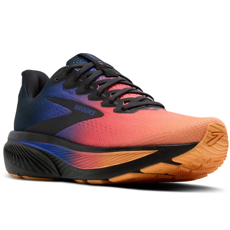 Brooks Men's Ghost 17 Night/Blue/Papaya-2