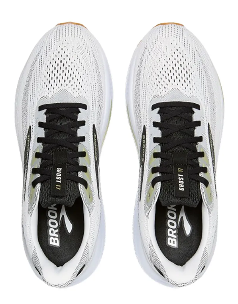Brooks Men's Ghost 17 White/Black/Tea-5