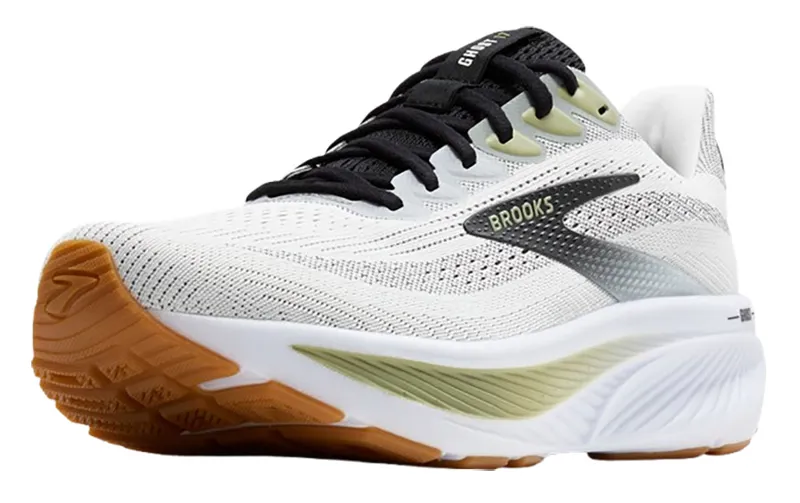 Brooks Men's Ghost 17 White/Black/Tea-3