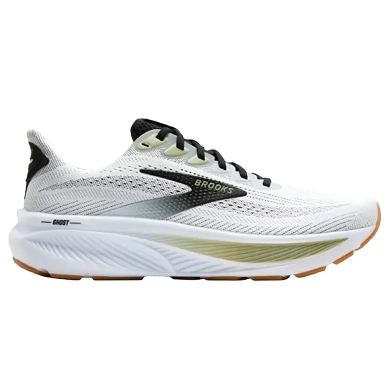Brooks Men's Ghost 17 White/Black/Tea