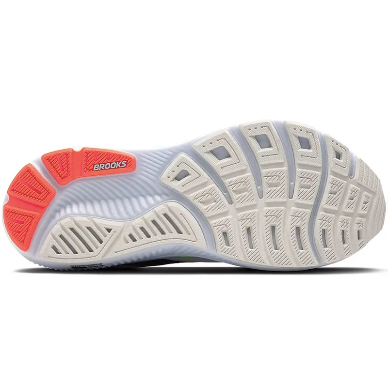 Brooks Men's Ghost 17 White/Pink Clay/Gecko-6