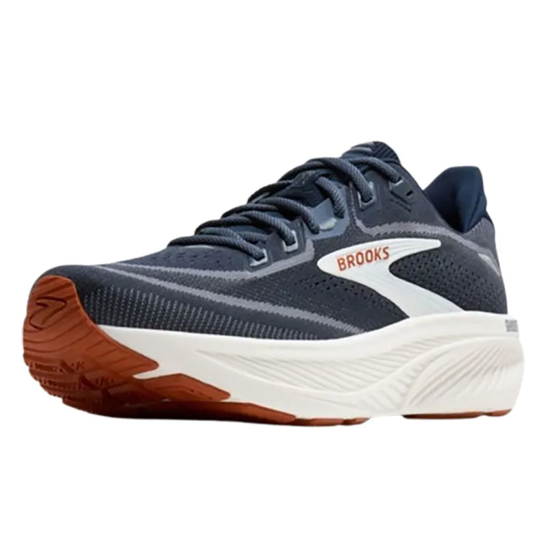 Brooks Men's Ghost 18 Navy Blazer/Red Earth/Blue-3