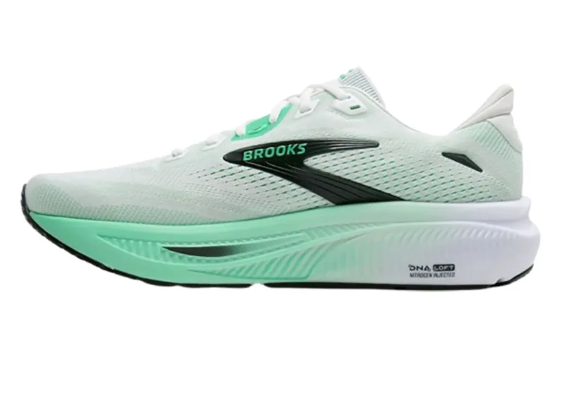 Brooks Men's Ghost 18 White/Spring Bud/Spruce-1