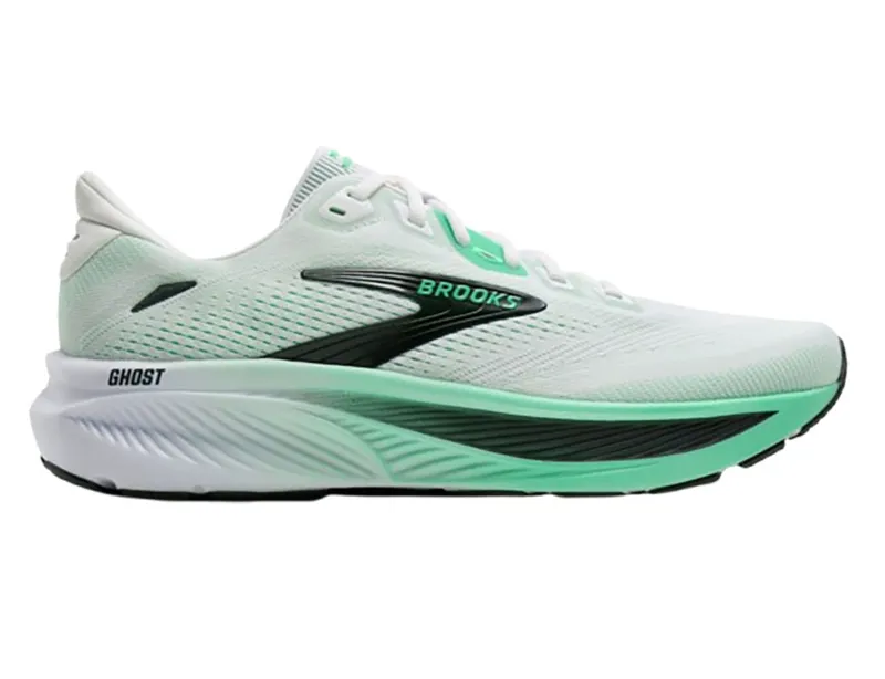 Brooks Men's Ghost 18 White/Spring Bud/Spruce