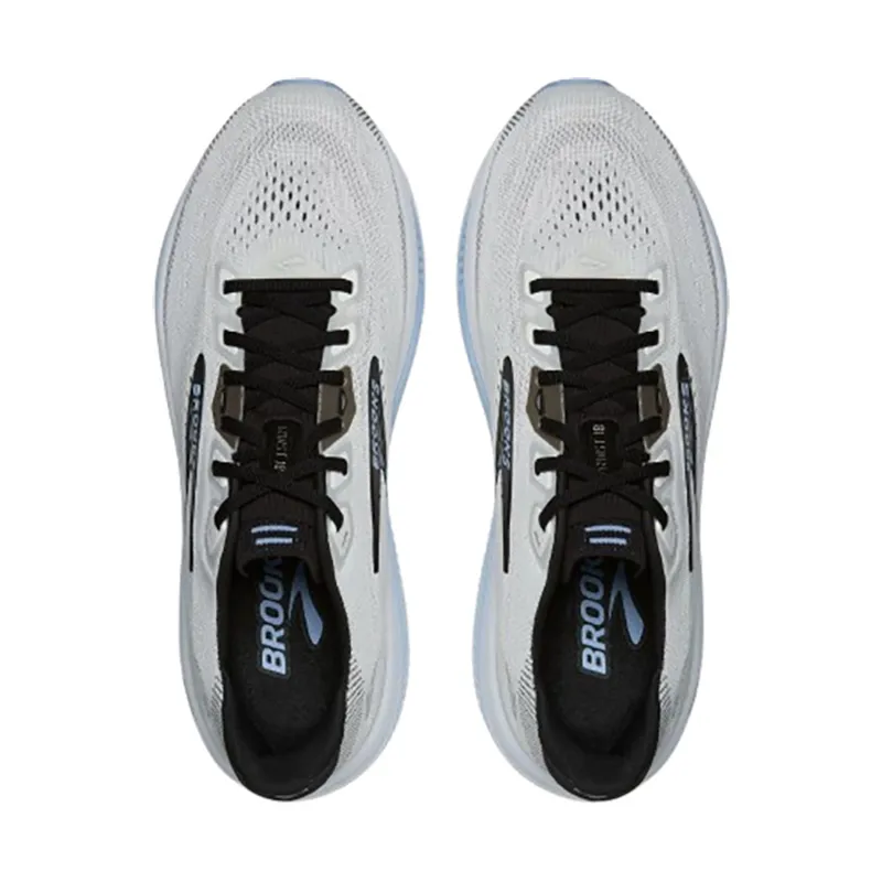 Brooks Men's Ghost 18 Wide White/Black/Open Air-4