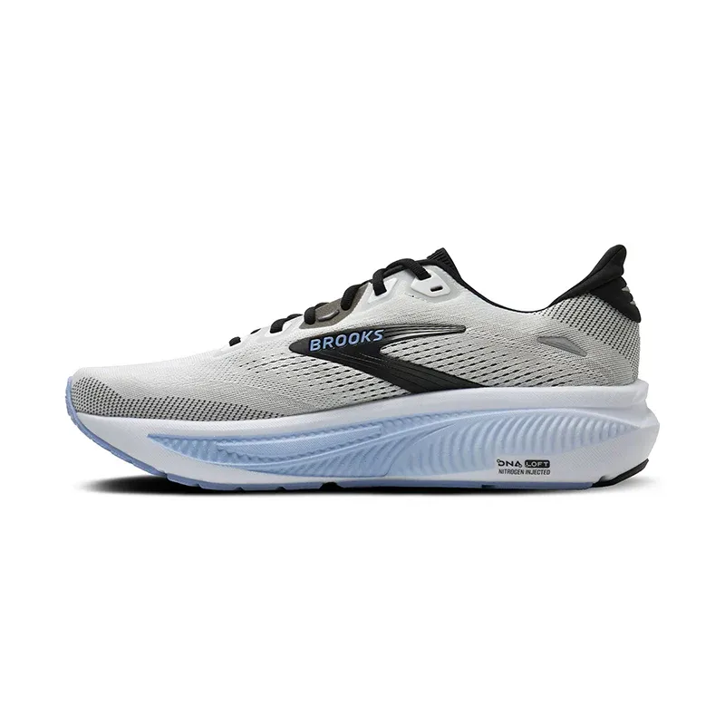 Brooks Men's Ghost 18 Wide White/Black/Open Air-1