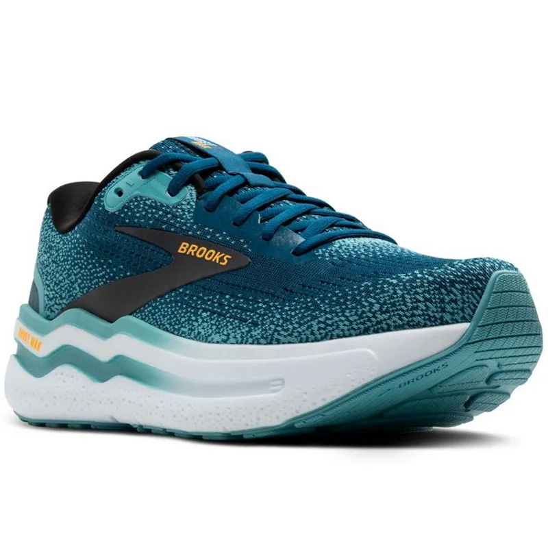 Brooks Men's Ghost Max 2 WIDE Moroccan Blue/Aqua/Orange Pop-2