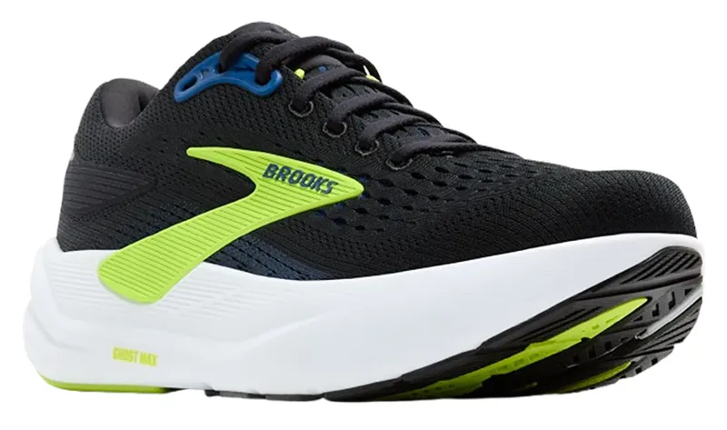 Brooks Men's Ghost Max 3 Black/Navy/Acid Lime-2