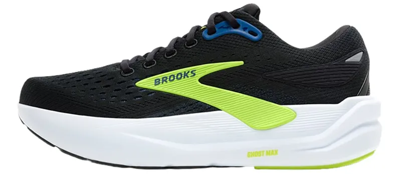 Brooks Men's Ghost Max 3 Black/Navy/Acid Lime-1
