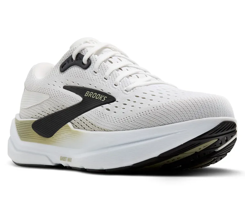 Brooks Men's Ghost Max 3 Bright White/Teal/Black-2