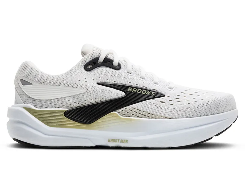 Brooks Men's Ghost Max 3 Bright White/Teal/Black