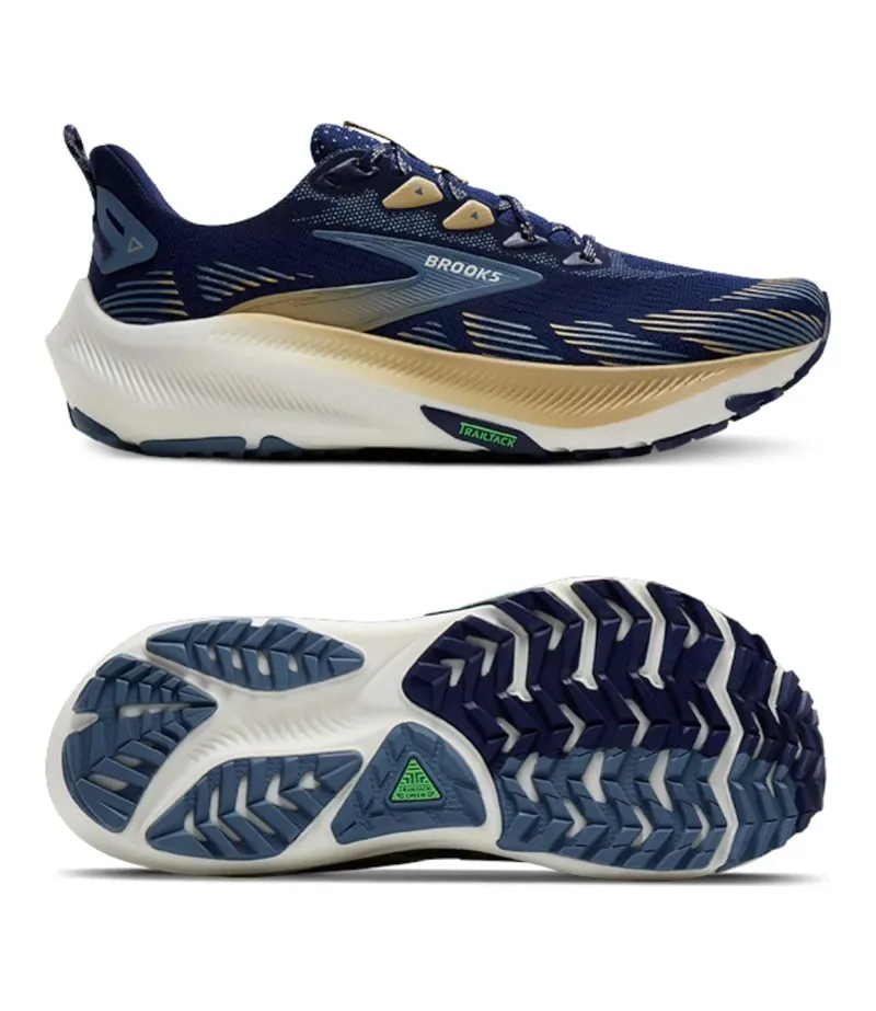 Brooks Men's Ghost Trail Blue/Starfish/Moonlight-4