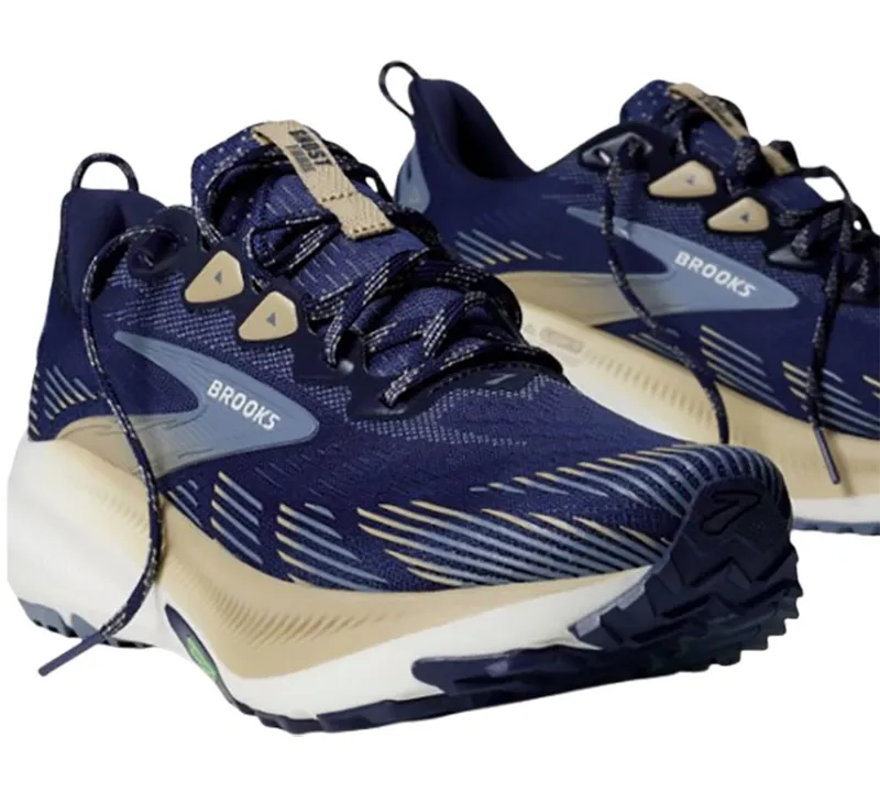 Brooks Men's Ghost Trail Blue/Starfish/Moonlight-3