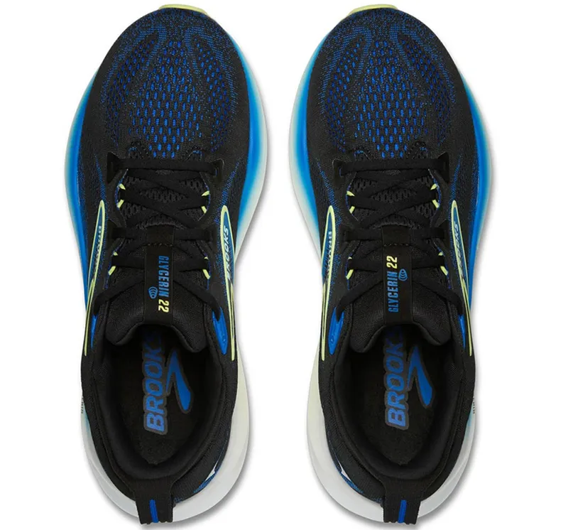 Brooks Men's Glycerin 22 Black/Cobalt/Neo Yellow-5