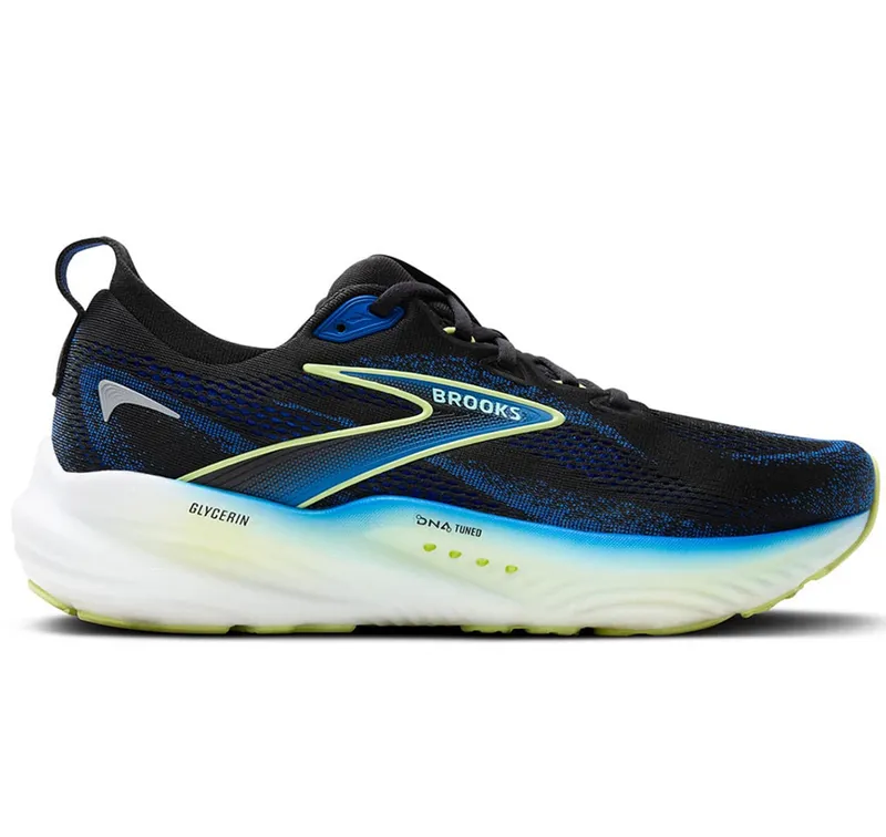 Brooks Men's Glycerin 22 Black/Cobalt/Neo Yellow