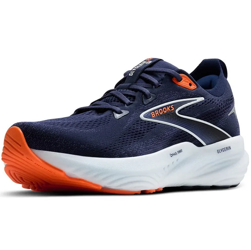 Brooks Men's Glycerin 22 Peacoat/Blue Ribbon/Orange-3