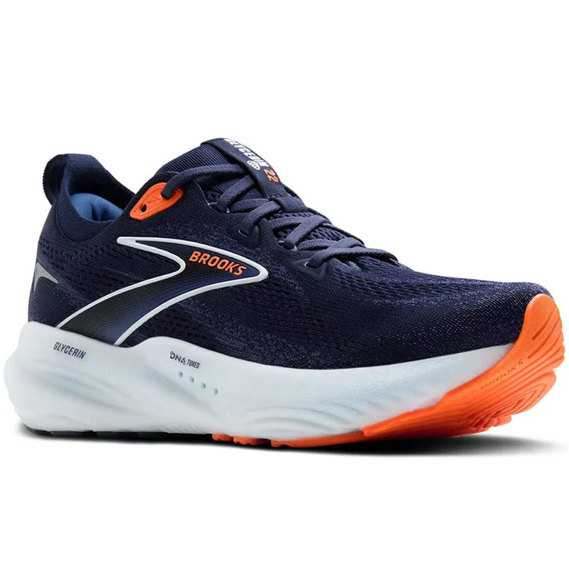 Brooks Men's Glycerin 22 Peacoat/Blue Ribbon/Orange-2