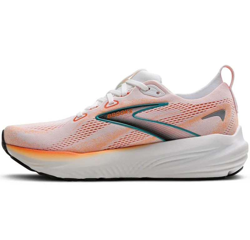 Brooks Men's Glycerin 22 White/Orange/Green Blue Slate-1