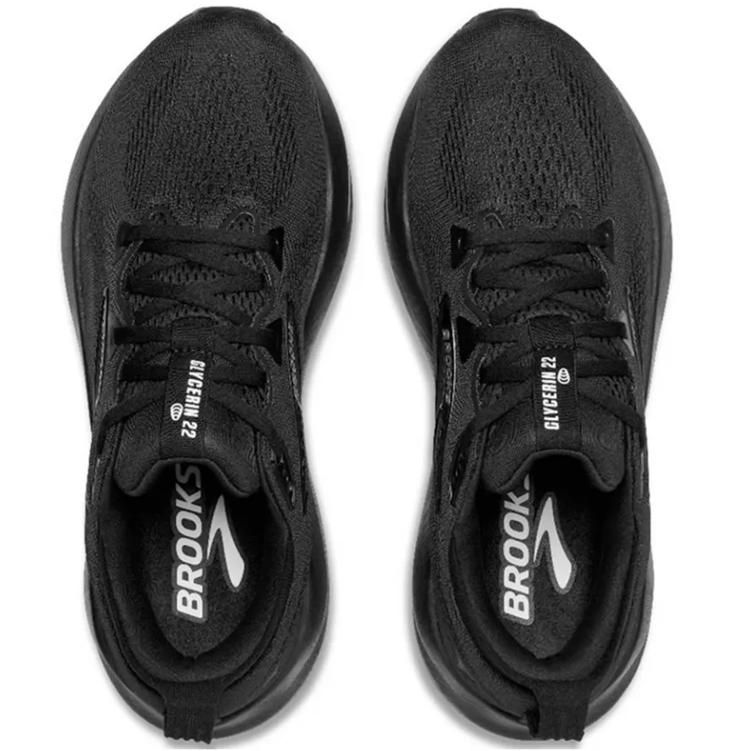 Brooks Men's Glycerin 22 WIDE Black/Black/Ebony-4