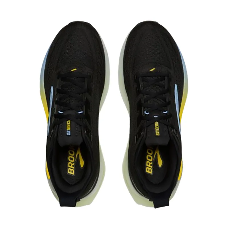 Brooks Men's Glycerin 23 Black/Cyber Yellow/Nightlife-8