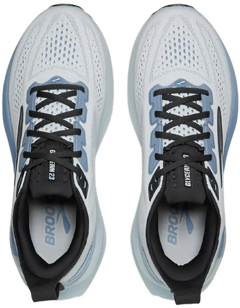 Brooks Men's Glycerin 23 White/Rain/Baltic Sea-6