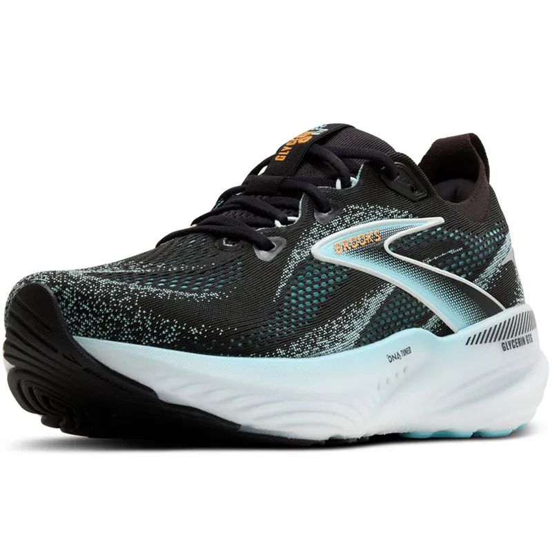 Brooks Men's Glycerin GTS 22 Black/Atomizer/Blazing Orange-3