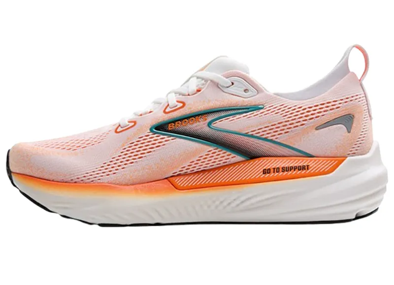 Brooks Men's Glycerin GTS 22 White/Orange/Green-1