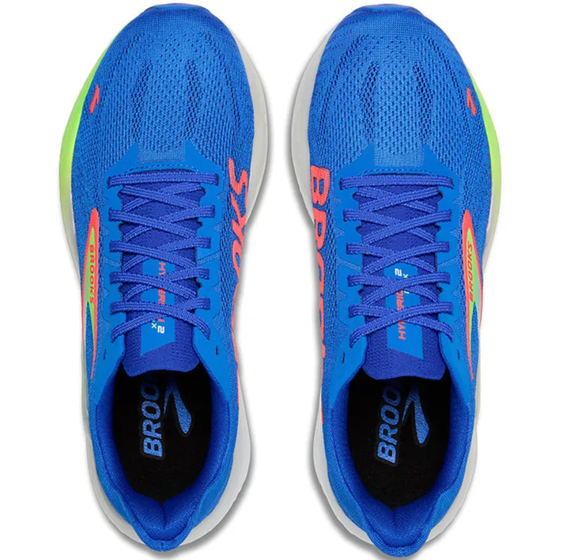 Brooks Men's Hyperion Max 2 Cobalt/Green Gecko/Limpett-5