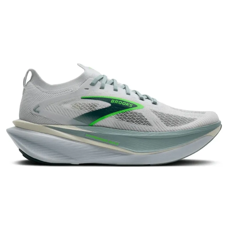 Brooks Men's Hyperion Max 3 White/Grey Mist/Green